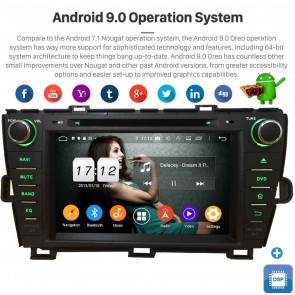 8" Android 9.0 Autoradio Reproductor de DVD Multimedia para Toyota Prius (2009-2016)-1