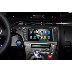 Toyota Prius Radio de Coche Android 9.0 con 8-Core 4GB+32GB Bluetooth Navegación GPS Control Volante Micrófono DAB CD SD USB 4G WiFi TV AUX OBD2 MirrorLink CarPlay - 8