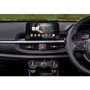 Kia Picanto Radio de Coche Android 9.0 con 8-Core 4GB+32GB Bluetooth Navegación GPS Control Volante Micrófono DAB CD SD USB 4G WiFi TV AUX OBD2 MirrorLink CarPlay - 8