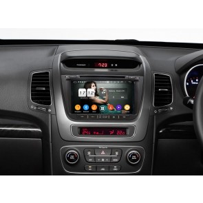 Kia Sorento Radio de Coche Android 9.0 con 8-Core 4GB+32GB Bluetooth Navegación GPS Control Volante Micrófono DAB CD SD USB 4G WiFi TV AUX OBD2 MirrorLink CarPlay - 8