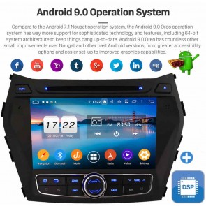 8" Android 9.0 Autoradio Reproductor de DVD Multimedia para Hyundai Santa Fe (2013-2018)-1