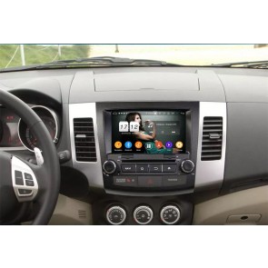 Peugeot 4007 Radio de Coche Android 9.0 con 8-Core 4GB+32GB Bluetooth Navegación GPS Control Volante Micrófono DAB CD SD USB 4G WiFi TV AUX OBD2 MirrorLink CarPlay - 8