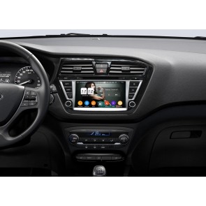 Hyundai i20 Radio de Coche Android 9.0 con 8-Core 4GB+32GB Bluetooth Navegación GPS Control Volante Micrófono DAB CD SD USB 4G WiFi TV AUX OBD2 MirrorLink CarPlay - 8