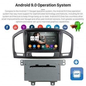 8" Android 9.0 Autoradio Reproductor de DVD Multimedia para Opel Insignia (De 2008)-1
