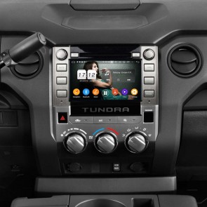 Toyota Tundra Radio de Coche Android 9.0 con 8-Core 4GB+32GB Bluetooth Navegación GPS Control Volante Micrófono DAB CD SD USB 4G WiFi TV AUX OBD2 MirrorLink CarPlay - 8