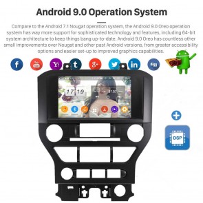 8" Android 9.0 Autoradio Reproductor de DVD Multimedia para Ford Mustang (De 2015)-1