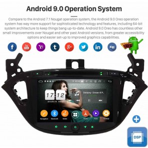 8" Android 9.0 Autoradio Reproductor de DVD Multimedia para Opel Corsa E (De 2014)-1