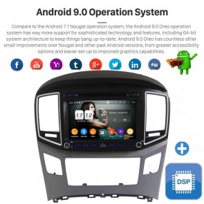 8" Android 9.0 Autoradio Reproductor de DVD Multimedia para Hyundai H-1 (2016-2019)-1