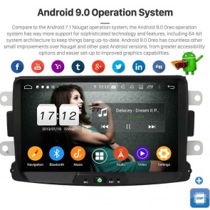 8" Android 9.0 Autoradio Reproductor de DVD Multimedia para Renault Duster (De 2011)-1