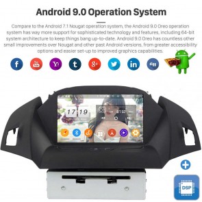 8" Android 9.0 Autoradio Reproductor de DVD Multimedia para Ford Kuga (2013-2018)-1