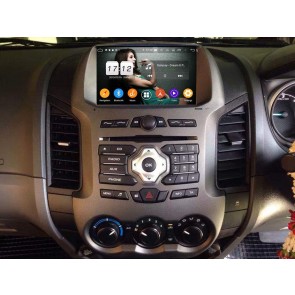 Ford Ranger Radio de Coche Android 9.0 con 8-Core 4GB+32GB Bluetooth Navegación GPS Control Volante Micrófono DAB CD SD USB 4G WiFi TV AUX OBD2 MirrorLink CarPlay - 8