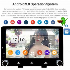 9" Android 9.0 Autoradio Reproductor de DVD Multimedia para Kia Rio (De 2017)-1