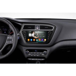 Hyundai i20 Radio de Coche Android 9.0 con 8-Core 4GB+32GB Bluetooth Navegación GPS Control Volante Micrófono DAB CD SD USB 4G WiFi TV AUX OBD2 MirrorLink CarPlay - 9