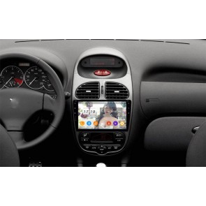 Peugeot 206 Radio de Coche Android 9.0 con 8-Core 4GB+32GB Bluetooth Navegación GPS Control Volante Micrófono DAB CD SD USB 4G WiFi TV AUX OBD2 MirrorLink CarPlay - 9