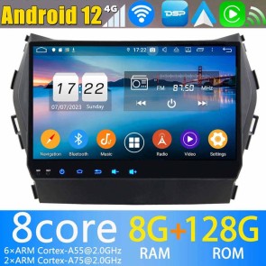 9" Android 13.0 Autoradio Reproductor de DVD Multimedia para Hyundai Santa Fe (De 2013)-1