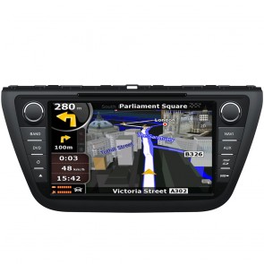 Suzuki SX4 S-Cross Autoradio Android 4.4 S160 con Pantalla táctil hd, Bluetooth, Navegador GPS, 3G, Wifi, MirrorLink, Miracast, CanBus - Radio DVD Navegador GPS Android 4.4.4 S160 Especifico para Suzuki SX4 S-Cross (2013-2014)