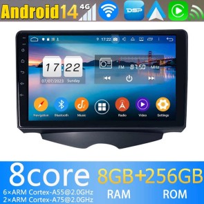 9" Android 14.0 Autoradio Navegación GPS Reproductor de DVD Multimedia para Hyundai Veloster (2011-2018)-1