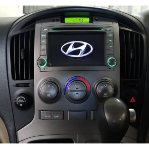 Hyundai H1 Radio Estéreo de Coche Android 14 con Navegador GPS [8G+256G] Bluetooth USB DAB DSP 4G WiFi Cámaras 360° CarPlay - Android 14.0 Autoradio Navegación GPS Reproductor de DVD Multimedia para Hyundai H1 (2007-2016)