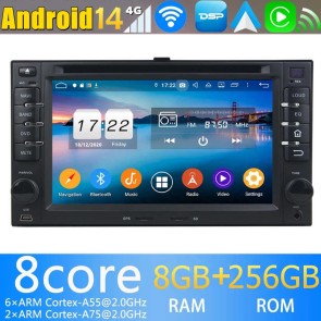 6.2" Android 14.0 Autoradio Navegación GPS Reproductor de DVD Multimedia para Kia Carens (2006-2012)-1