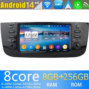 6,2" Android 14.0 Autoradio Navegación GPS Reproductor de DVD Multimedia para Fiat Punto (2012-2018)-1