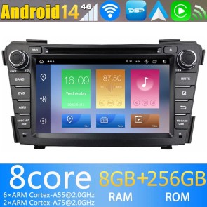 7" Android 14.0 Autoradio Navegación GPS Reproductor de DVD Multimedia para Hyundai i40 (2011-2019)-1