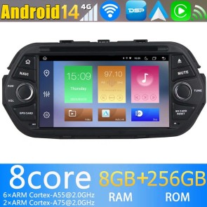 7" Android 14.0 Autoradio Navegación GPS Reproductor de DVD Multimedia para Fiat Tipo (2015-2018)-1