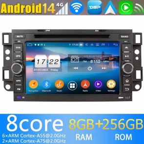 7" Android 14.0 Autoradio Navegación GPS Reproductor de DVD Multimedia para Chevrolet Captiva (2006-2012)-1