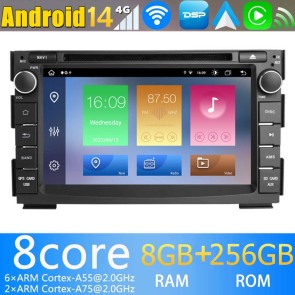 7" Android 14.0 Autoradio Navegación GPS Reproductor de DVD Multimedia para Kia Ceed (2009-2012)-1