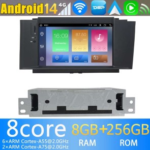 7" Android 14.0 Autoradio Navegación GPS Reproductor de DVD Multimedia para Citroën DS4 (De 2011)-1