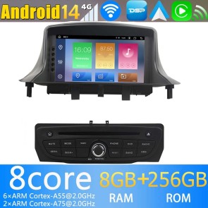 7" Android 14.0 Autoradio Navegación GPS Reproductor de DVD Multimedia para Renault Megane III (2009-2016)-1