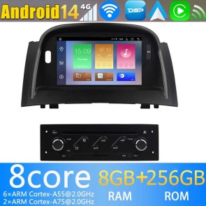 7" Android 14.0 Autoradio Navegación GPS Reproductor de DVD Multimedia para Renault Megane II (2002-2009)-1