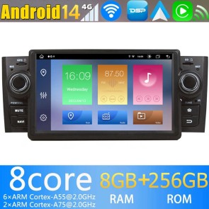 7" Android 14.0 Autoradio Navegación GPS Reproductor de DVD Multimedia para Fiat Grande Punto (2005-2012)-1