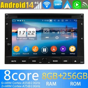 7" Android 14.0 Autoradio Navegación GPS Reproductor de DVD Multimedia para Peugeot 307 (2001-2011)-1