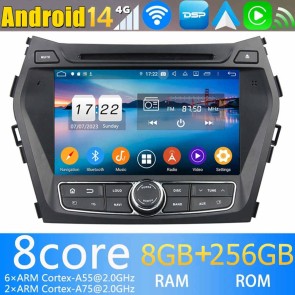 8" Android 13.0 Autoradio Reproductor de DVD Multimedia para Hyundai Santa Fe (2013-2018)-1
