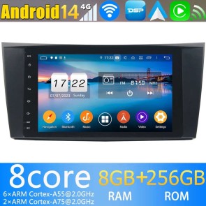 Mercedes W211 Radio Estéreo de Coche Android 14 con Navegador GPS [8G+256G] Bluetooth USB DAB DSP 4G WiFi Cámaras 360° CarPlay - 8