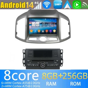 8" Android 14.0 Autoradio Navegación GPS Reproductor de DVD Multimedia para Chevrolet Captiva (2012-2017)-1