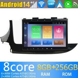 9" Android 14.0 Autoradio Navegación GPS Reproductor de DVD Multimedia para Opel Mokka (2016-2019)-1