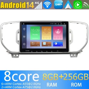 9" Android 14.0 Autoradio Navegación GPS Reproductor de DVD Multimedia para Kia Sportage 4 (De 2016)-1