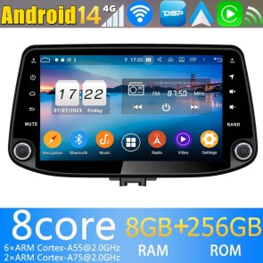 9" Android 13.0 Autoradio Reproductor de DVD Multimedia para Hyundai i30 (2017-2021)-1