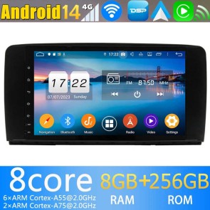9" Android 14.0 Autoradio Navegación GPS Reproductor de DVD Multimedia para Mercedes W251 (2006-2016)-1