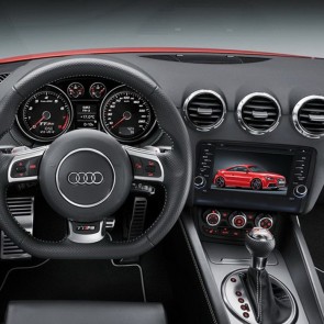 Audi TT Autoradio Android 6.0 con Pantalla Táctil Bluetooth Manos Libres DAB+ Navegador GPS Micrófono Disco Duro externo CD USB MP3 4G Wifi Internet TV OBD2 MirrorLink - Android 6.0 Autoradio Reproductor De DVD GPS Navigation para Audi TT