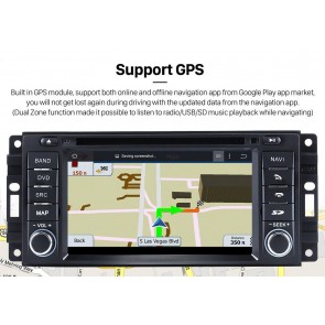 Dodge Nitro Autoradio Android 9.0 S300 con Octa-Core 4GB+32GB Pantalla táctil Bluetooth Manos Libres Navegador GPS Micrófono DAB CD SD USB 4G WiFi TV AUX OBD2 CarPlay - S300 Android 9.0 Autoradio Reproductor De DVD GPS Navigation para Dodge Nitro (De 2007