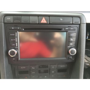 Audi A4 Autoradio S160 Android 4.4 con Pantalla Táctil Bluetooth Manos Libres Navegador GPS DAB+ Micrófono CD SD USB MP3 3G Wifi Internet TV MirrorLink - Radio DVD Navegador GPS Android 4.4.4 S160 Especifico para Audi A4 (2002-2008)