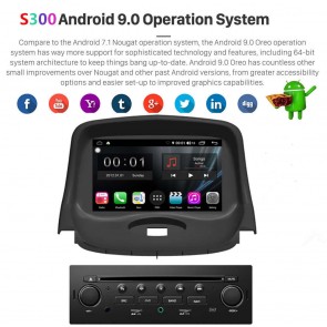 S300 Android 9.0 Autoradio Reproductor De DVD GPS Navigation para Peugeot 206 (2004-2009)-1