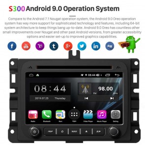 S300 Android 9.0 Autoradio Reproductor De DVD GPS Navigation para Dodge RAM 1500/2500/3500 (De 2013)-1