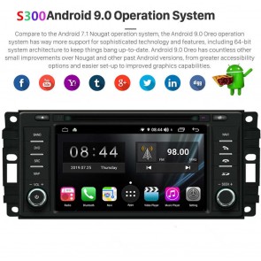 S300 Android 9.0 Autoradio Reproductor De DVD GPS Navigation para Jeep Wrangler (De 2007)-1