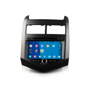Chevrolet Aveo Autoradio Android 4.4 S160 con Pantalla táctil hd, Bluetooth, Navegador GPS, RDS, iPod, Mirrorlink, AirPlay, 4G - Radio DVD Navegador GPS Android 4.4.4 S160 Especifico para Chevrolet Aveo (2011-2014)