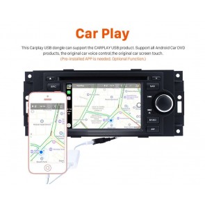Jeep Commander Autoradio Android 9.0 S300 con Octa-Core 4GB+32GB Pantalla táctil Bluetooth Manos Libres Navegador GPS Micrófono DAB USB 4G WiFi AUX OBD2 CarPlay - S300 Android 9.0 Autoradio Reproductor De DVD GPS Navigation para Jeep Commander (2006-2008)