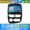 Renault Clio Radio de Coche Android 13.0 con 8GB+128GB Bluetooth Navegación GPS Control Volante DAB USB 4G WiFi OBD2 CarPlay - 10" Android 13.0 Autoradio Reproductor de DVD Multimedia para Renault Clio (2012-2016)