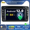 Mercedes Vito Autoradio Android 12.0 con Pantalla Táctil Bluetooth Manos Libres DAB+ Navegador GPS CD USB 4G Wifi OBD2 CarPlay - Android 12 Autoradio Reproductor De DVD GPS Navigation para Mercedes Vito (2004-2006)